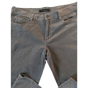 Calvin Klein Jeans corduroy women's size‎ 16 gray mid-rise straight leg Fall